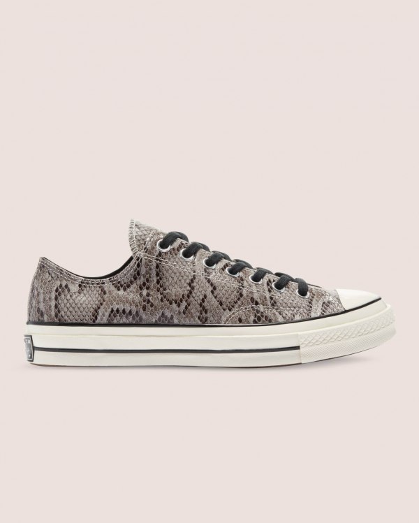 Converse Chuck 70 Reptile Suede Grå Sko Danmark - Converse Lave Sneakers Herre - 78493OPBT